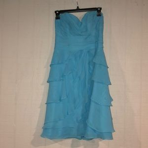Blue bridesmaid dress